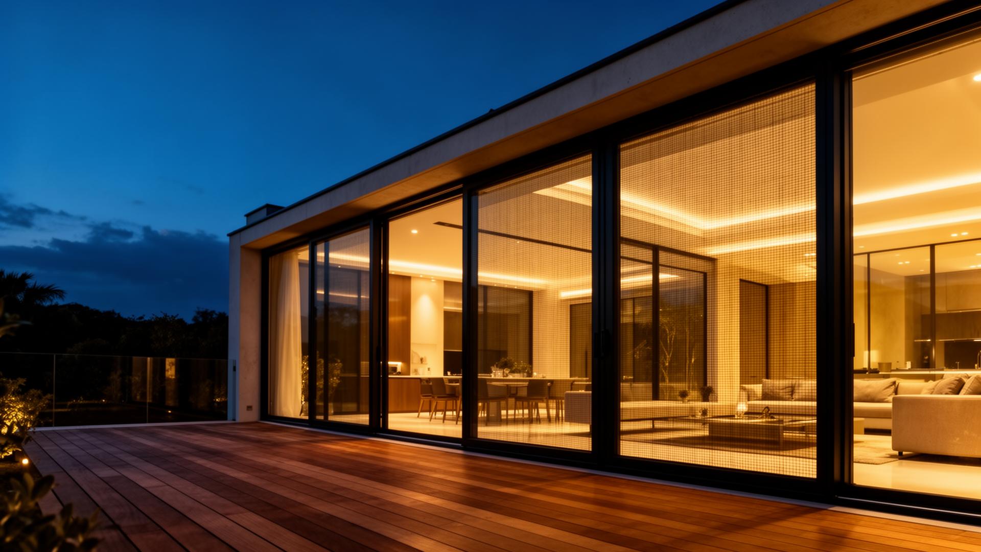 Villa moderne avec moustiquaires sur-mesure Baufit